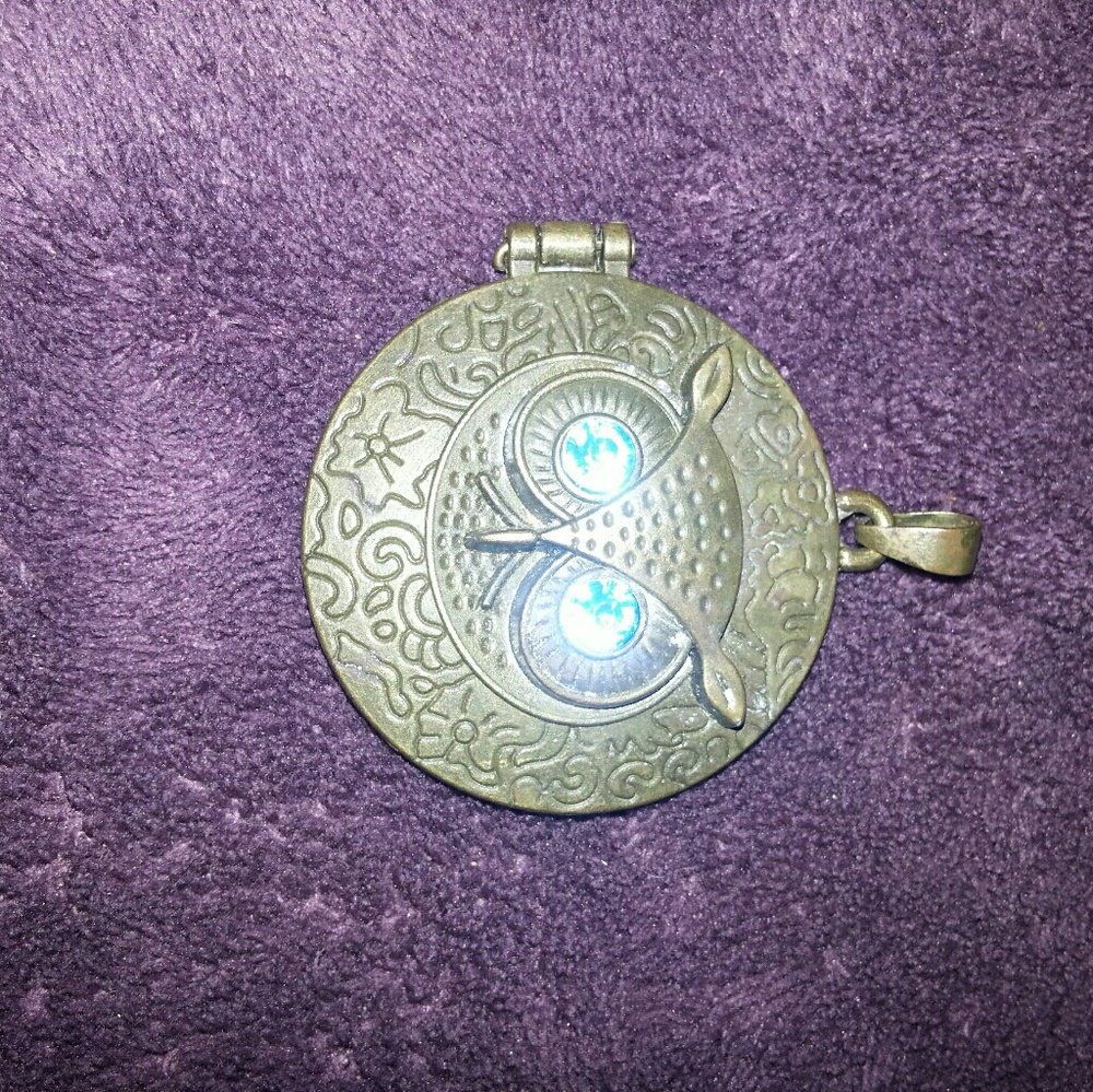 Brass Owl locket